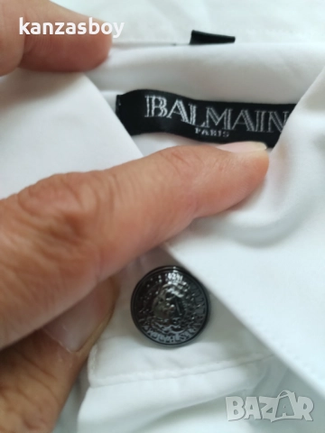 balmain paris - страхотна мъжка риза КАТО НОВА М, снимка 9 - Ризи - 51501568