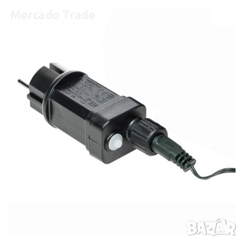 Коледна светеща елха с черна мрежа, 300 LED светлини, 8 функции, снимка 4 - Декорация за дома - 52323969