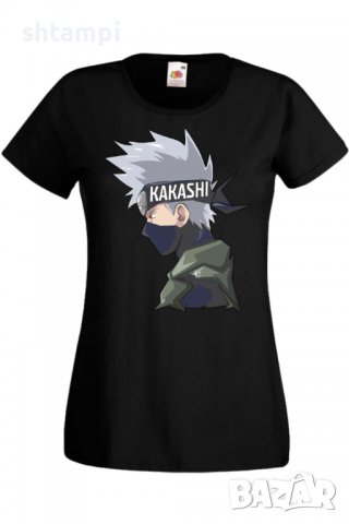 Дамска тениска Naruto Kakashi 02,Анимация,игра,Празник,Повод., снимка 2 - Тениски - 37945888