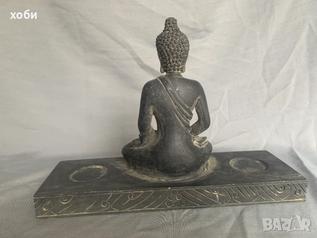 фигура буда свещник, снимка 3 - Антикварни и старинни предмети - 51394898