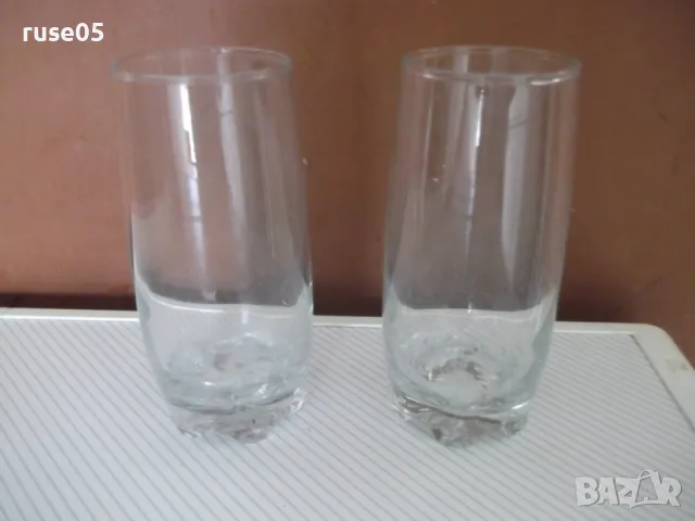 Лот от 2 бр. стъклени чаши