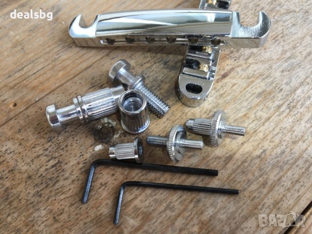 Бридж за LP tune-o-matic  пълен комплект, снимка 4 - Китари - 38793343