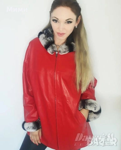 Двулицево яке естествена кожа, снимка 5 - Якета - 51871190
