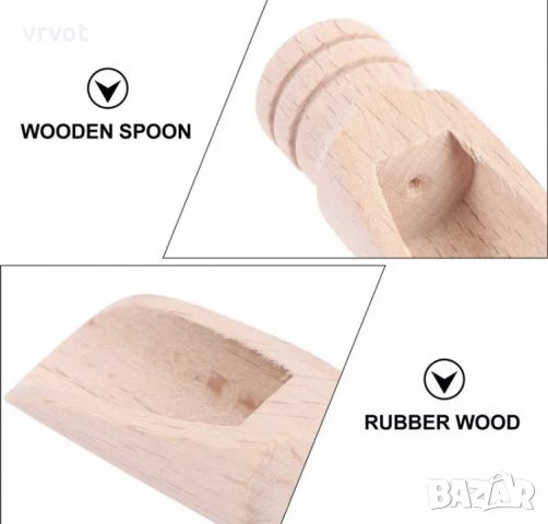 Лъжичка Дървена за Подправки и Чай, снимка 7 - Аксесоари за кухня - 36174913