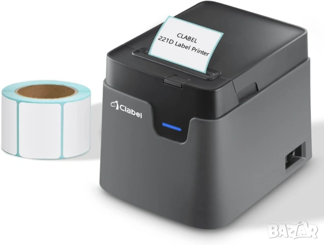 Принтер за етикети НОВ CLABEL 221D Bluetooth Thermal Label Printer , снимка 2 - Принтери, копири, скенери - 53927338