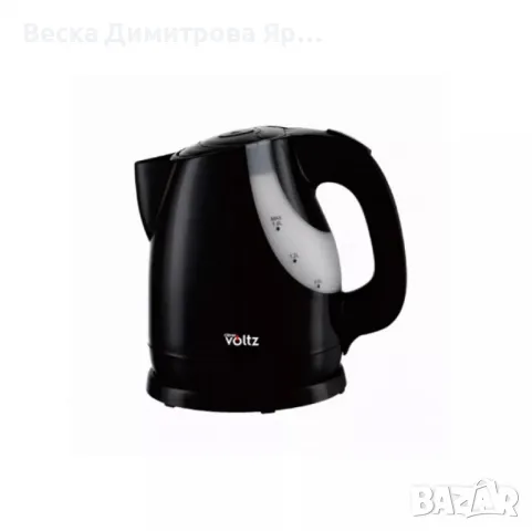 Електрическа кана Voltz 2200W, 1.6л., Бял/черен, Бял/червен, Черна, снимка 2 - Кани - 48445492