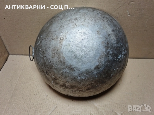 Стара Кована Медна Възрожденска Купа За Месене На Тесто, Басан. , снимка 6 - Антикварни и старинни предмети - 52240204