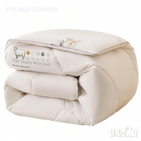 Капитониран чаршаф от нетъкана материя 1,80 x 2,00 м + 2 калъфки + Подарък Зимен юрган с овча вълна , снимка 5 - Спално бельо - 53351118