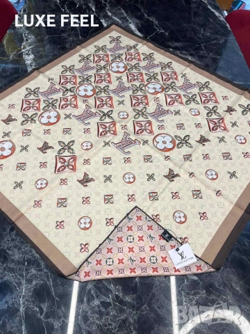 Дамски Шалове - Коприна ⚜️ Louis Vuitton , снимка 16 - Шалове - 53021273