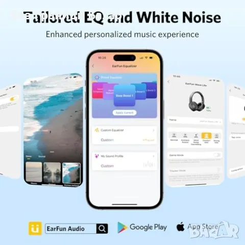 Нови Безжични слушалки ANC EarFun Wave Life Bluetooth 5.4 Hi-Res Bass, снимка 9 - Bluetooth слушалки - 49704279