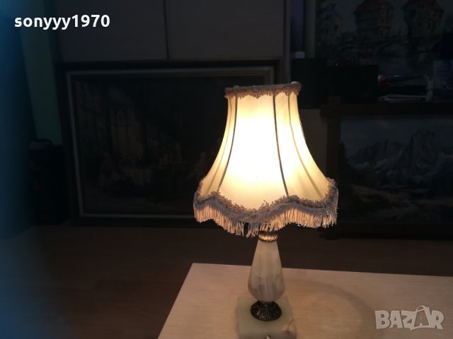 мраморна лампа 35х20см внос франция 1502212107, снимка 9 - Колекции - 31828499