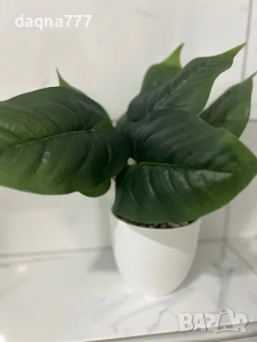 Красиво изкуствено растение в саксия, Cozevdnt, зелено, снимка 2 - Изкуствени цветя - 50433765