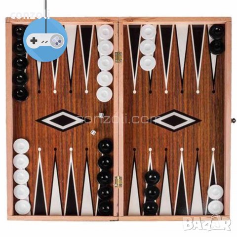 Шах и табла комплект в дървена кутия, снимка 2 - Шах и табла - 27126632