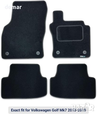 Мокетни стелки за кола - VW Golf MK7 2013-2019, снимка 2 - Аксесоари и консумативи - 42807366