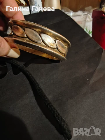 Продавам масивна сребърна гривна, снимка 3 - Гривни - 51175020