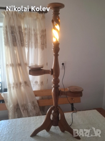 Античен дървен лампион