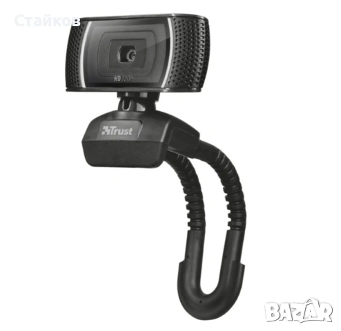 Уеб камера Trust Trino 18679, HD, микрофон, USB, черна , снимка 7 - Слушалки за компютър - 53227154