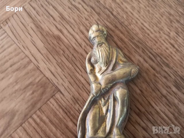 Стара бронзова отварачка, снимка 2 - Прибори за хранене, готвене и сервиране - 47498318