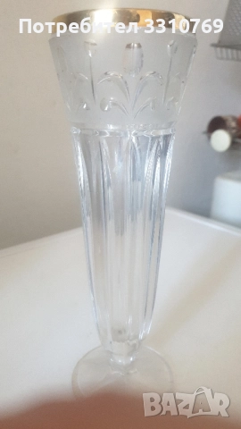 Прекрасни кристални вази Бохемия. , снимка 13 - Вази - 52547260