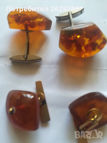 Ръкавели от Балтийски кехлибар, снимка 5 - Други - 37889645