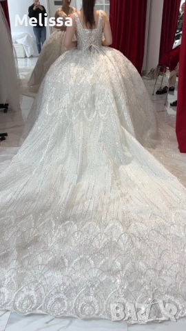 Булженска  роклия  с камани, снимка 6 - Сватбени рокли - 52896599