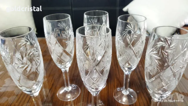 руски кристални чаши , снимка 6 - Антикварни и старинни предмети - 50147717