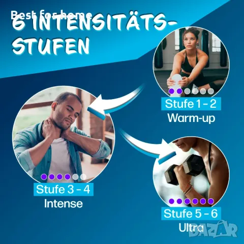 Масажен пистолет VITALmaxx с 6 нива на мощност, снимка 3 - Медицинска апаратура - 49122558