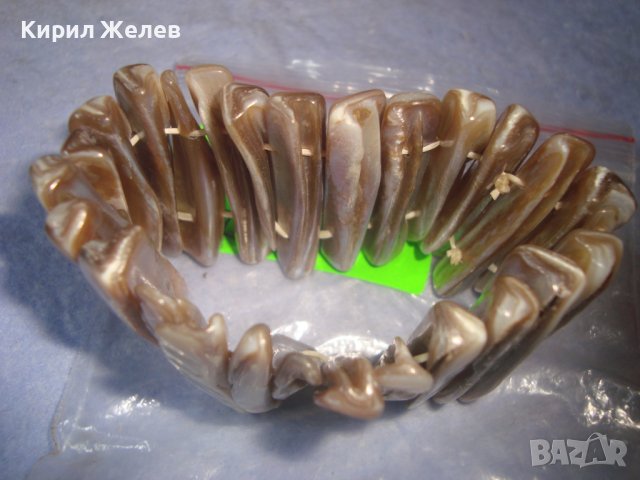 СКЪПОЦЕННА КРАСИВА СЕДЕФЕНА ЛЯТНА АРТ ГРИВНА ПЛАЖНО ХЕНД МЕЙД БИЖУ КРАЛСКИ СЕДЕФ 12633, снимка 7 - Гривни - 37063922