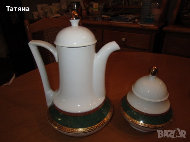 , СЕРВИЗ ЗА КАФЕ/ЧАЙ-КАHLA;  БАВАРСКИ ЧАШИ;  КОСТЕН ПОРЦЕЛАН;                      , снимка 6 - Декорация за дома - 31791488