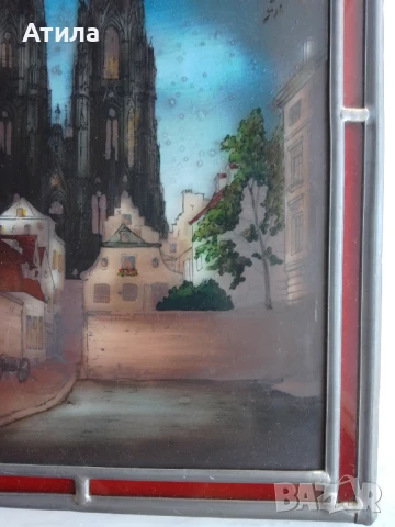 витраж пано картина 34/25 см, снимка 5 - Картини - 50549341