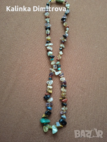 Колие с полускъпоценни камъни., снимка 6 - Колиета, медальони, синджири - 53217932