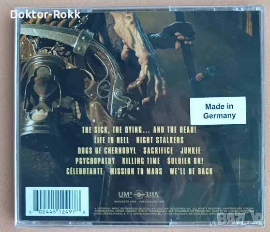 Megadeth - The Sick, The Dying… And The Dead! (2022) CD, снимка 2 - CD дискове - 48593243