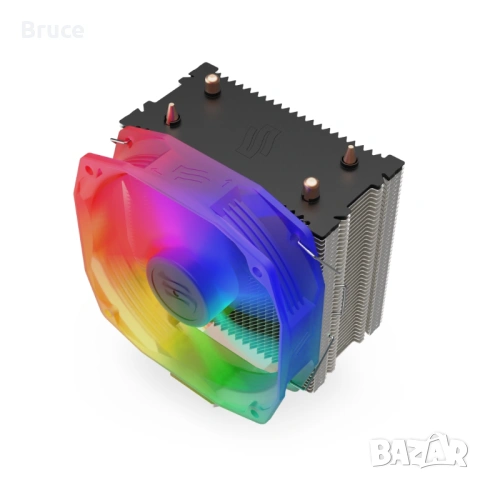 Охлаждане Spartan 4 EVO ARGB сокет АM4-Am5, снимка 4 - Процесори - 54175659