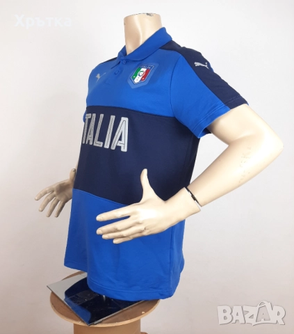 Puma Italy - Оригинална мъжка тениска с яка размер XL, снимка 3 - Тениски - 52762545