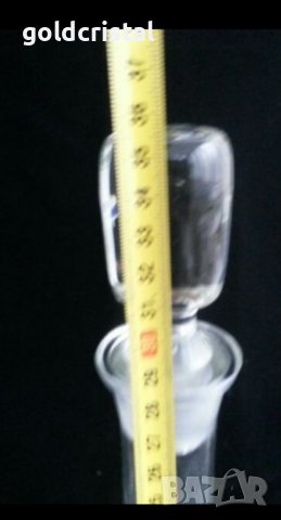 Ретро стъклени чаши с гарафа  гравирани , снимка 7 - Антикварни и старинни предмети - 36401849