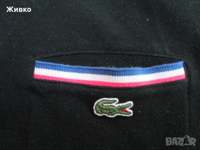 Lacoste черна тениска размер 5., снимка 2 - Тениски - 31987478