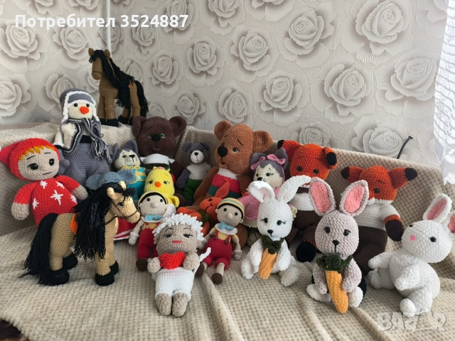 Снежен човек, амигурум, ръчна изработка, снимка 2 - Плюшени играчки - 52707995