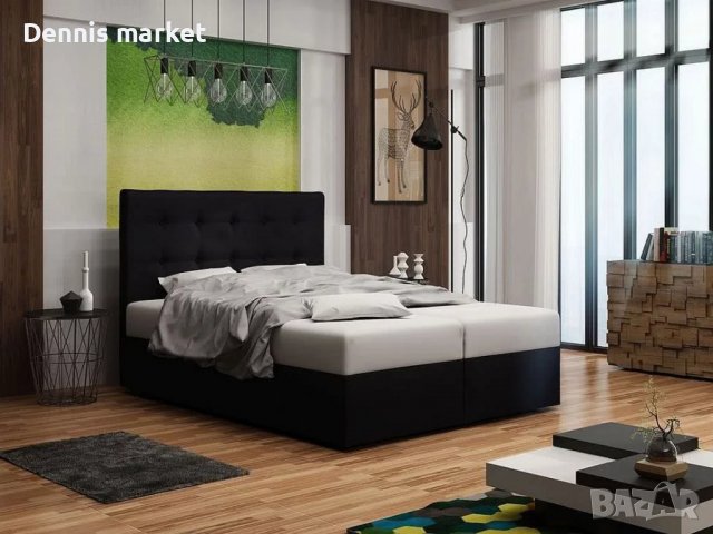  НОВ МОДЕЛ Двойно Легло Boxspring 140х 200, снимка 1 - Спални и легла - 38171484