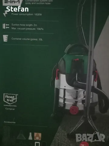 Перяща прахосмукачка PARKSIDE - PWS - 20E4, снимка 3 - Прахосмукачки - 49409417