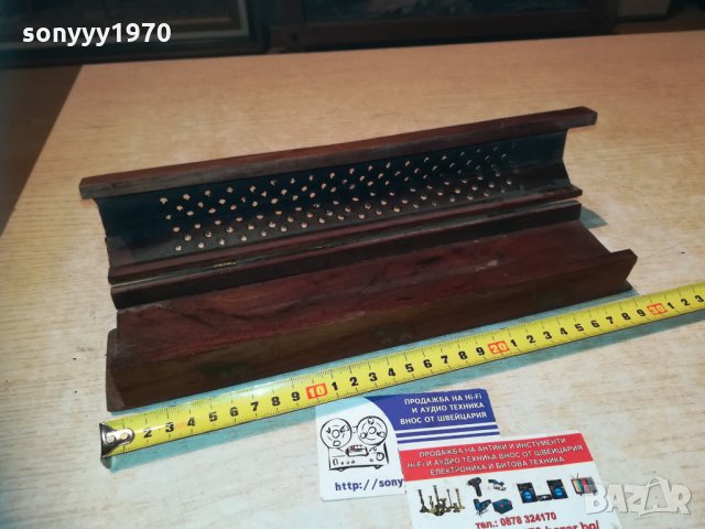 дървена кутия с златни слончета 0611201919, снимка 2 - Колекции - 30699659