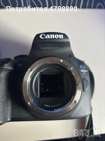canon 2000D с 18-55mm EF-S IS, снимка 2 - Фотоапарати - 54280110
