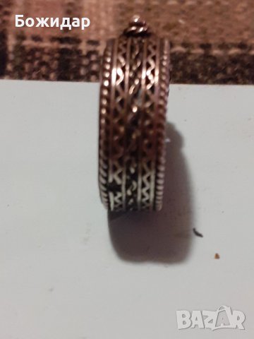 ФИЛИГРАНЕН ПРЪСТЕН С ТЮРКОАЗ. МЕЛХИОР. СССР., снимка 4 - Пръстени - 37943154