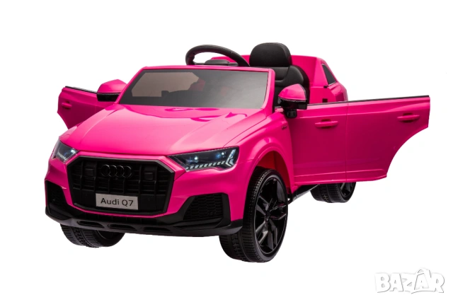 Акумулаторна кола Licensed Audi Q7 Pink, снимка 2 - Детски велосипеди, триколки и коли - 54112356