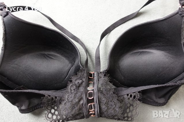 Noir by Hunkemoller луксозен черен сутиен с предно закопчаване, снимка 6 - Бельо - 40475734