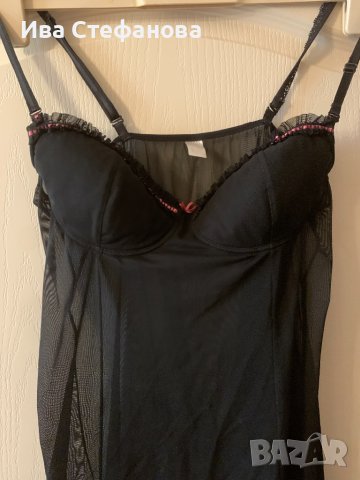 Страхотна черна еластична нощница тип комбинезон пижама  еротично бельо , снимка 5 - Бельо - 37007781