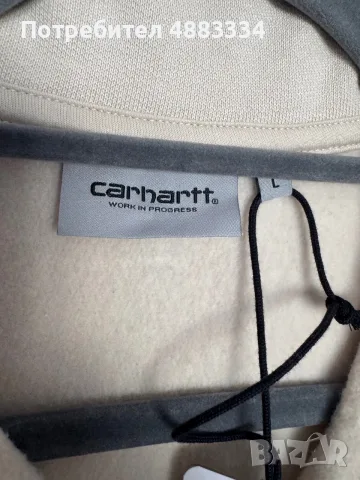 Carhartt Half Zip American Script Sweatshirt., снимка 3 - Суичъри - 56172137