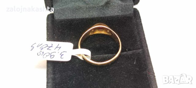 Златен пръстен  Рубин-3,90гр/14кр, снимка 6 - Пръстени - 42733133