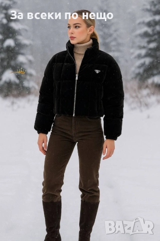 Prada Дамско Черно Зимно Яке Код E912, снимка 3 - Якета - 51915524