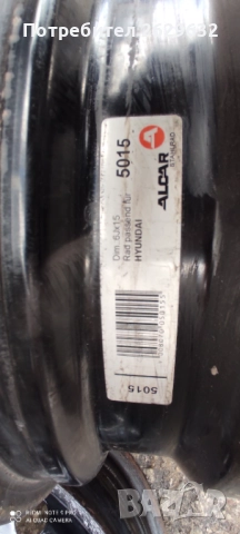 Джанти 15 за Хюндай 4x100, снимка 5 - Гуми и джанти - 52110279