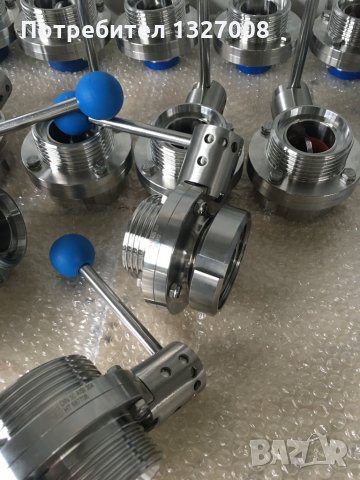 Кран бътърфлай DN 40 гайка/резба неръждаем, снимка 8 - Водни помпи - 30268699